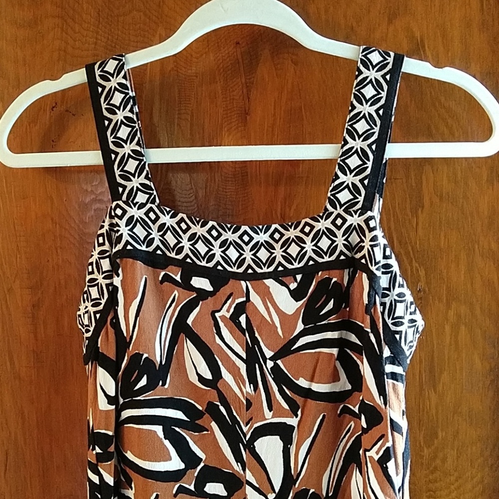 Abstract print maxi dress
